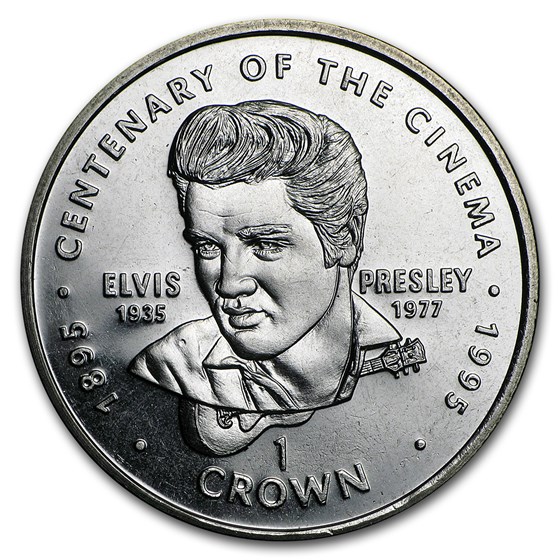 1996 Gibraltar Cupro-Nickel 1 Crown Elvis 1996 Gibraltar Cupro-Nickel 1 Crown Elvis